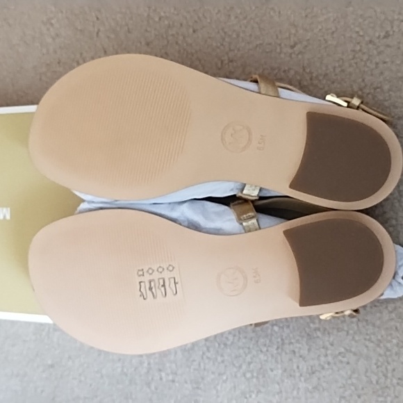 Michael Kors Metallic Gold Sandals - Picture 8 of 8